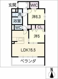 レトワール【5階】の間取り