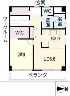 青山ハイツ【3階】の間取り