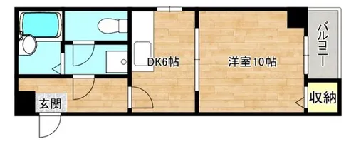 大阪府大阪市東成区大今里南5丁目【マンション】の間取り
