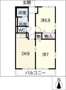 第10コーポエム【2階】の間取り
