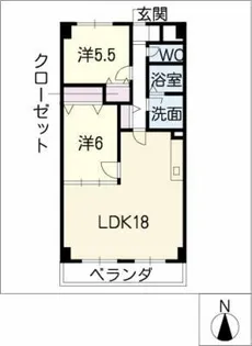 スカイガーデンズ【3階】の間取り