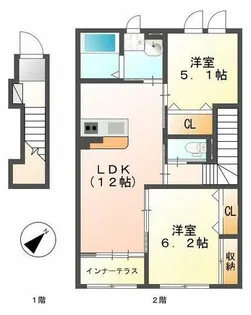 グリーンベル【2階】の間取り