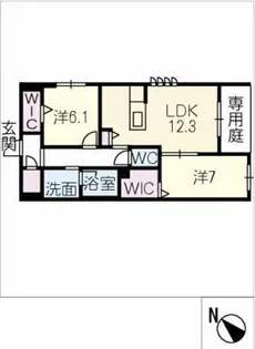 エステラス【1階】の間取り