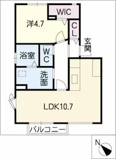 アメニティー住吉 A棟【1階】の間取り