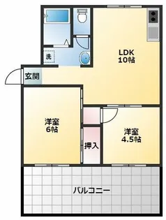 マウントハイツ【1階】の間取り