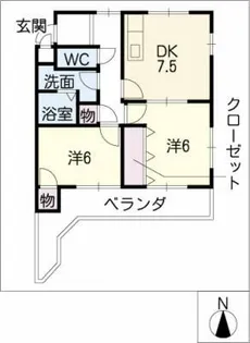 シンシアⅡ【2階】の間取り