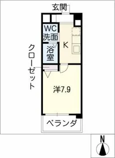 ジュネス弘洋【2階】の間取り