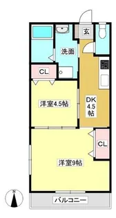 アゼリアⅡ【203号室】の間取り