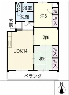 メゾン上山【2階】の間取り