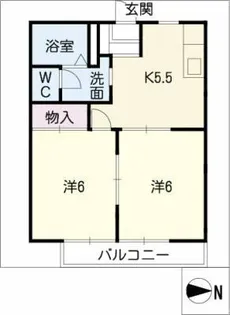 セフィラコート【2階】の間取り