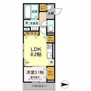 トカティ【2階】の間取り