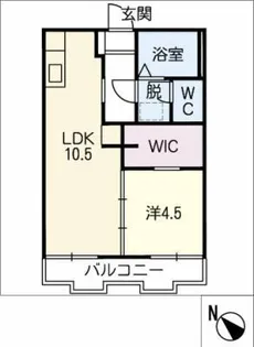 エスポワールHIRO【1階】の間取り