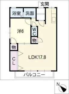 フレグランス汐崎【1階】の間取り