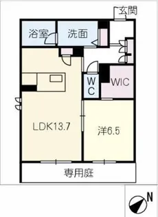 ハレレア【1階】の間取り