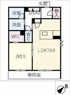 ハレレア【1階】の間取り