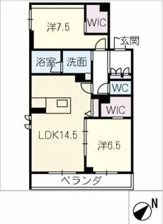ハレレア【2階】の間取り