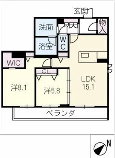ハレレア【3階】の間取り