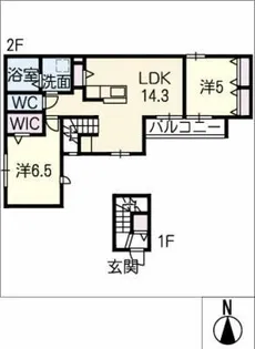 Rushu【2階】の間取り
