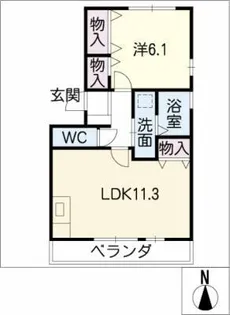 エクセルM【1階】の間取り