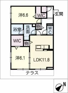 ラ コート【1階】の間取り