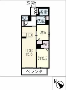 セントリビエyokosuka【2階】の間取り