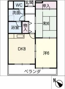 ヤシロヒルズ【2階】の間取り