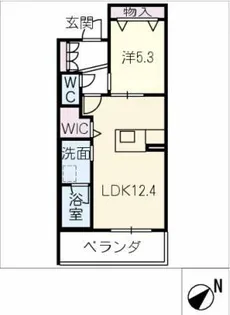 エクラージュ【1階】の間取り
