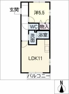 ファミール本新【2階】の間取り