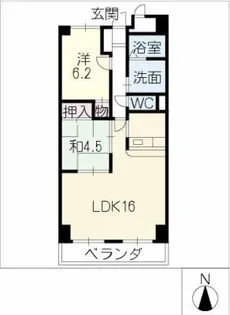 フレンドビル21【9階】の間取り