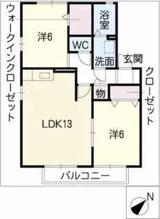 フロントーネA棟【1階】の間取り