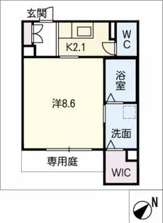 エステート リバービュー【1階】の間取り