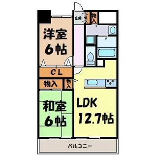 La Douceur山王【7階】の間取り