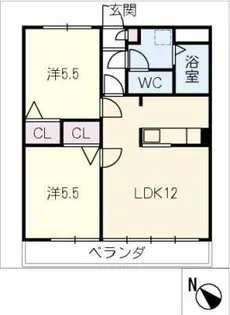 FamilleⅡ【2階】の間取り