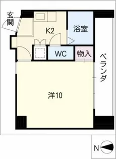 オーバル西高蔵【3階】の間取り