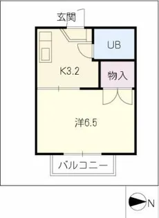 ジュネス有松【2階】の間取り
