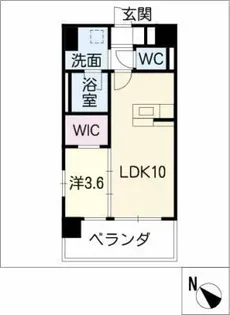 LIFE NARUMI STATION FRONT【3階】の間取り