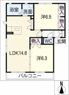 オンフルール【2階】の間取り
