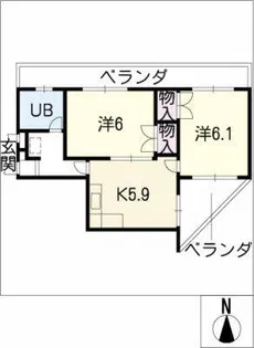 宮城ビル【2階】の間取り