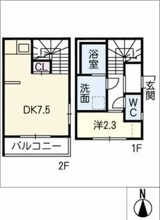 RISE吹上【1階】の間取り