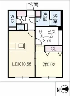 quador noie 池下【3階】の間取り