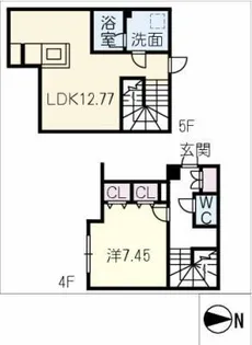 quador noie 池下【5階】の間取り
