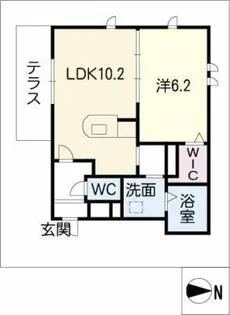 エスコートスクエア【1階】の間取り