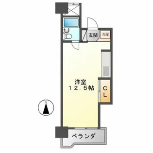 菱家ビル【2-2号室】の間取り