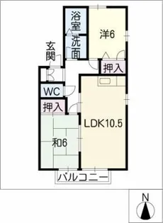 ハイム桜木【2階】の間取り