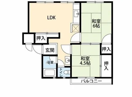 公社賃貸SMALIO 香里三井【5-209号室】の間取り