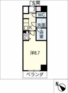コントレイルりんくう常滑【1階】の間取り
