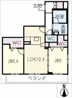 grand le bois【4階】の間取り