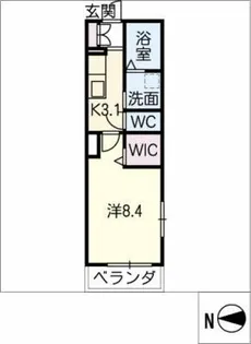 ノイエ1【3階】の間取り