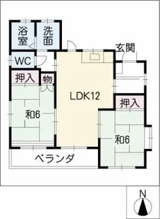 コーポ武田【2階】の間取り