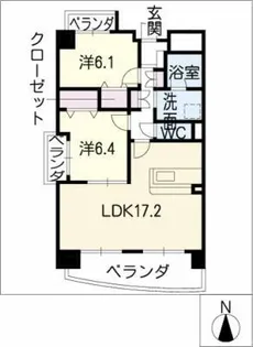 シャルム12【5階】の間取り